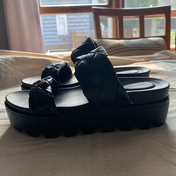 Forever 21 Braided Platform Sandals Size 9 - Picture 2 of 6
